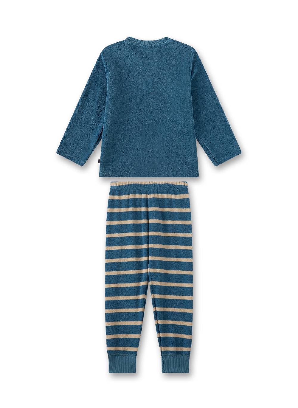 Sanetta Jungen-Schlafanzug Blau aus Frottee Black Friday Preise