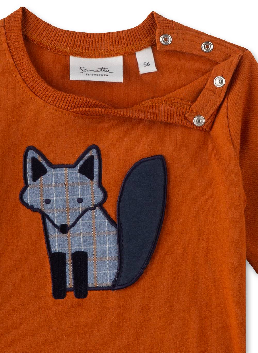 Sanetta Jungen-Langarmshirt Orange Kostenloser Versand