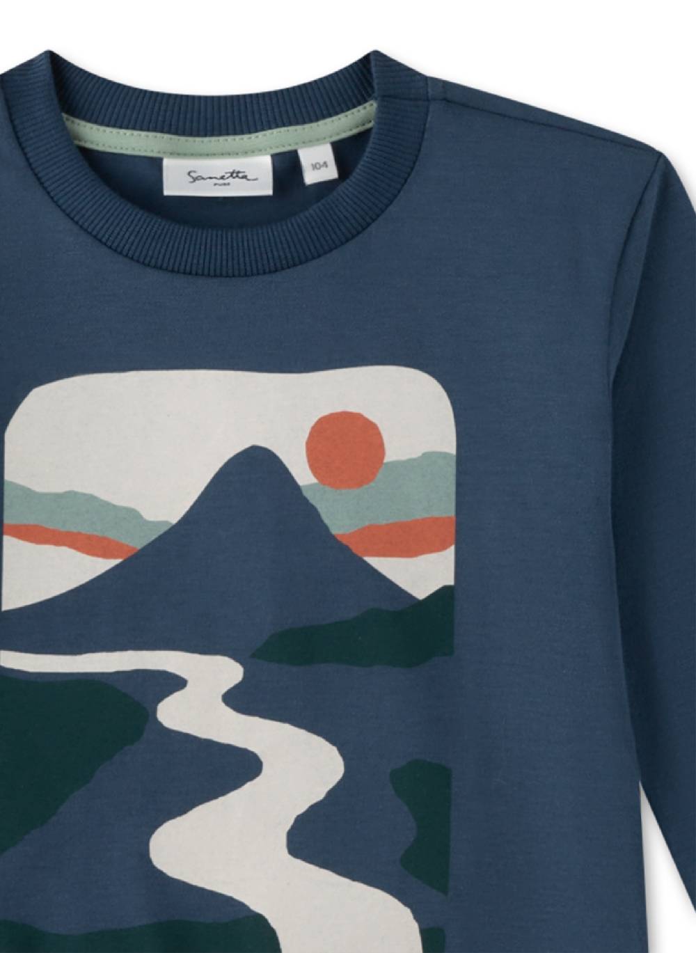 Sanetta Jungen-Langarmshirt Blau Fabrik Onlineshop