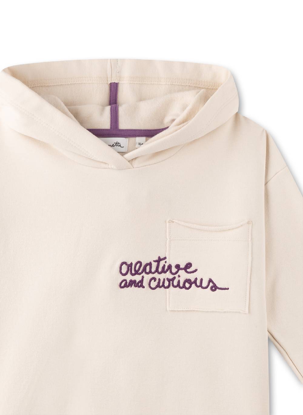 Sanetta Mädchen-Kapuzensweatshirt Beige Günstig kaufen