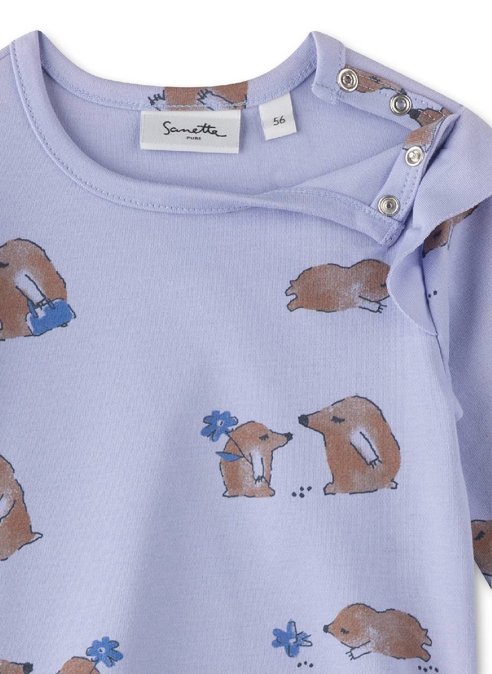 Sanetta Mädchen-Langarmshirt Blau Online Shopping