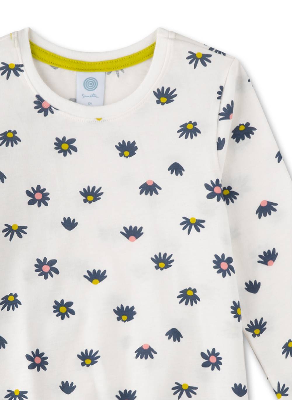 Sanetta Mädchen-Schlafanzug lang Off-White Clearance-Verkauf