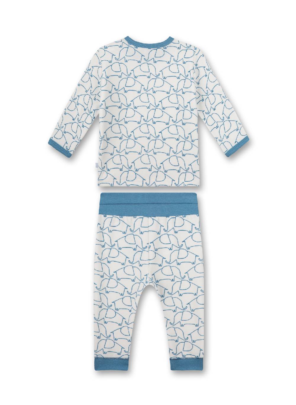 Sanetta Jungen-Schlafanzug lang Off-White Verkauf