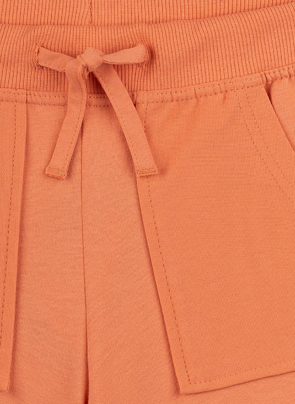 Sanetta Jungen-Sweatshorts Orange Hotsell