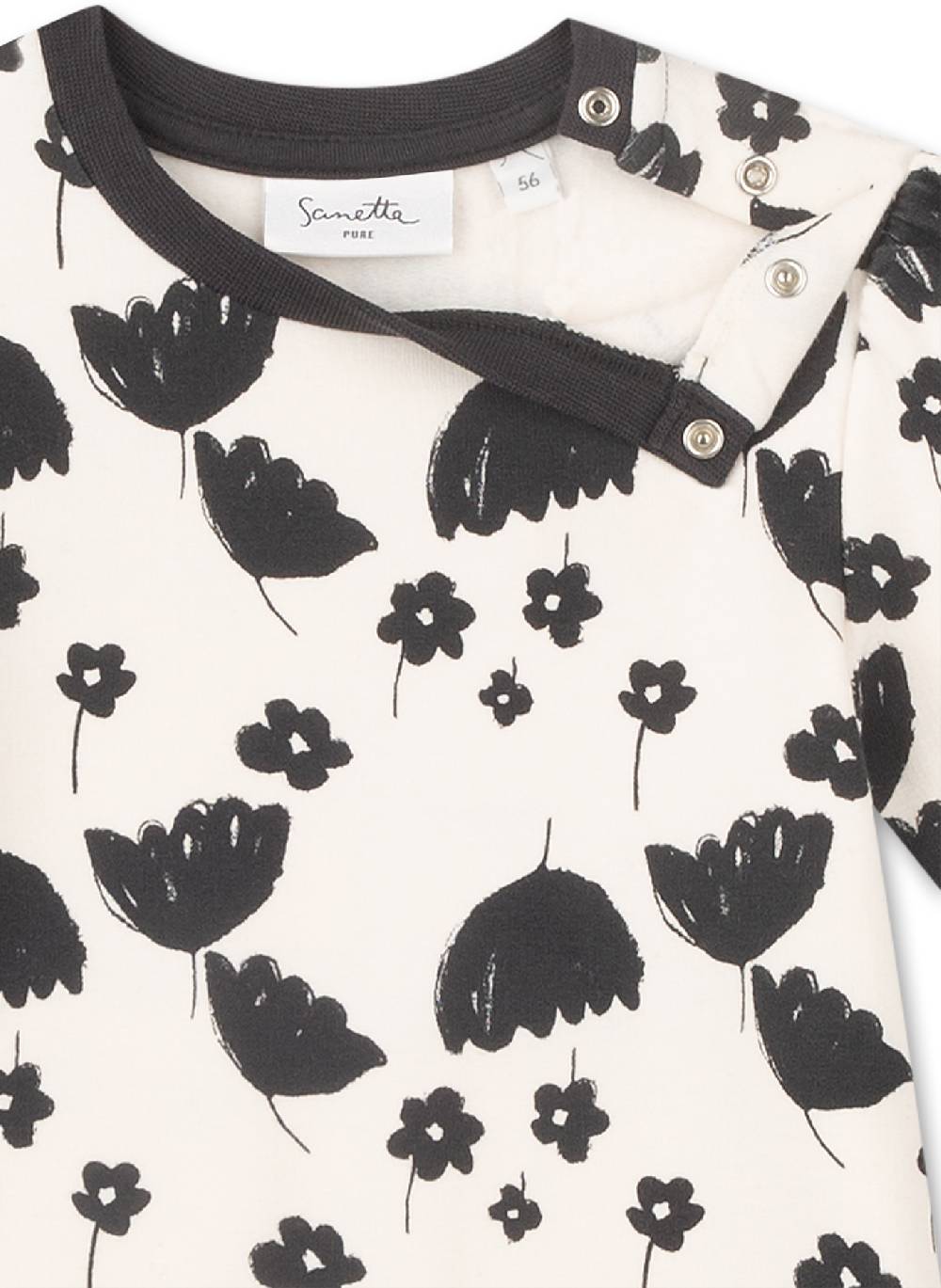 Sanetta Strampler Mädchen Off-White Sonderangebot