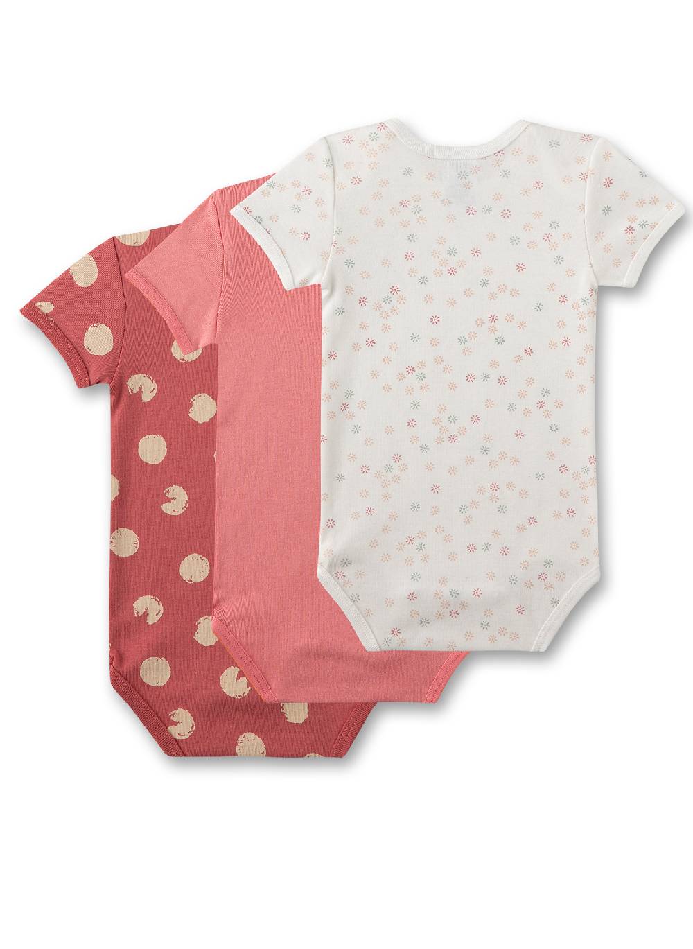 Sanetta Baby-Body kurzarm (Dreierpack) Rosa Riesige Rabatte
