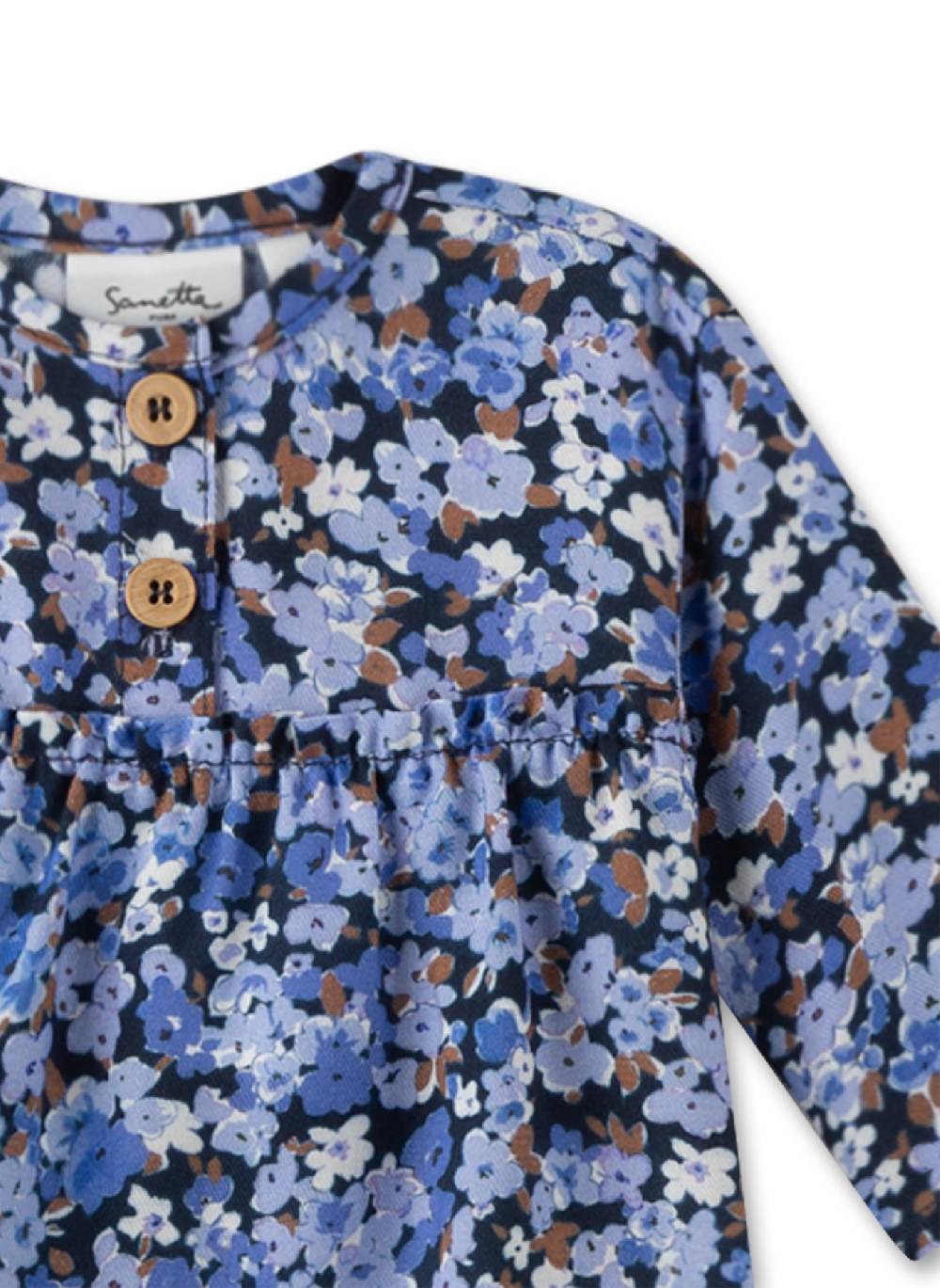 Sanetta Mädchen-Bluse Blau 50% Rabatt für begrenzte Zeit