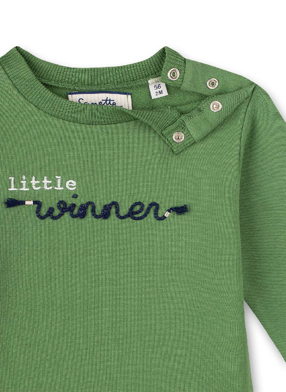 Sanetta Jungen-Sweatshirt Grün Lucky Winners Osterangebot