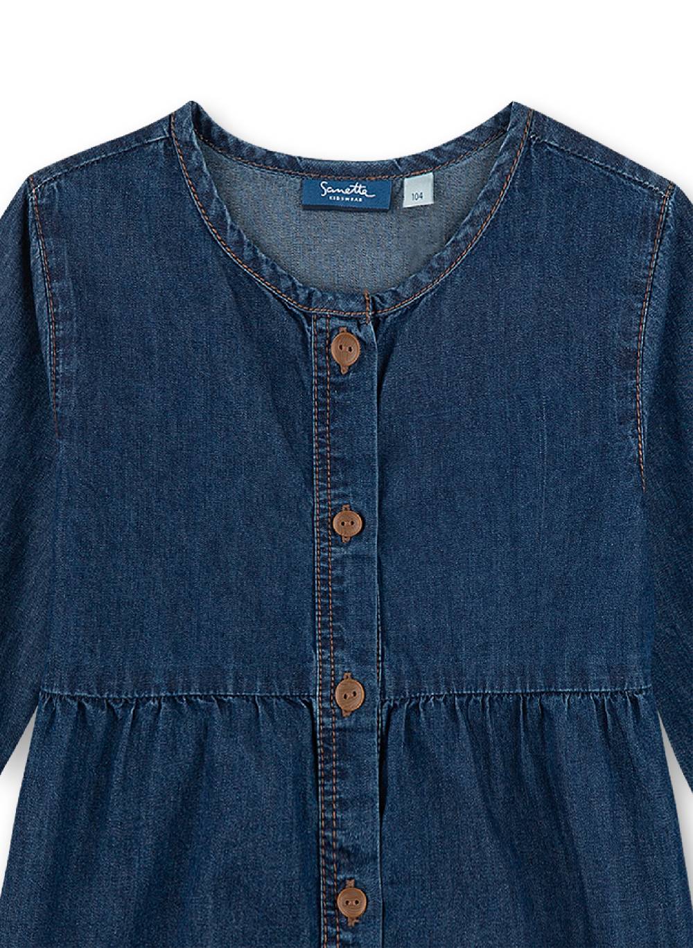 Sanetta Mädchen-Kleid Denim Strawberry Muttertagsangebot
