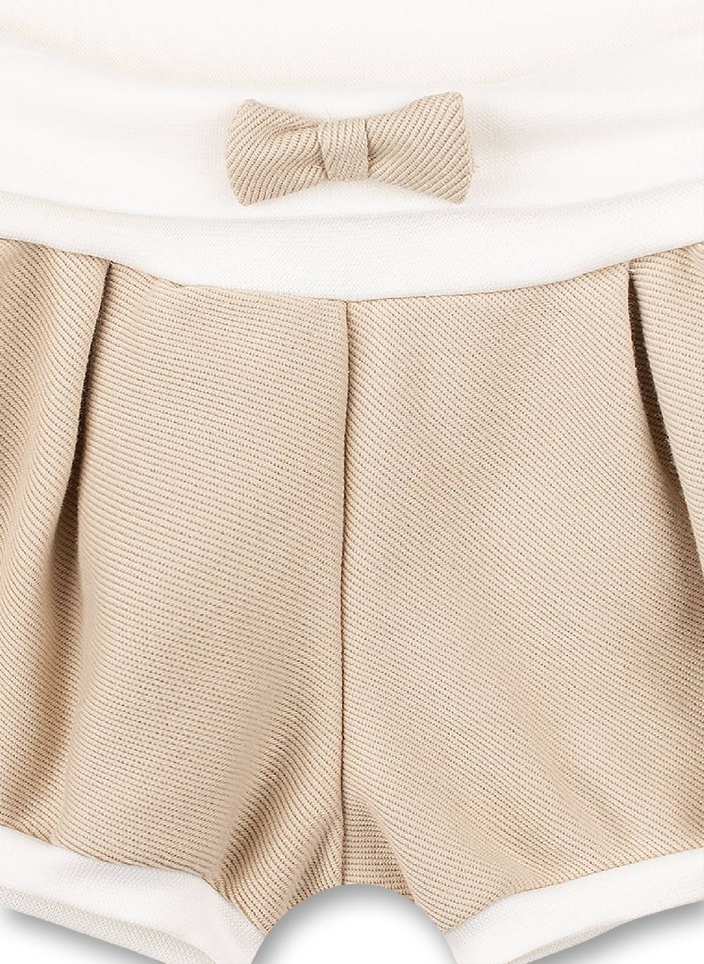 Sanetta Mädchen-Shorts Beige Honey Bee Vatertagsangebot