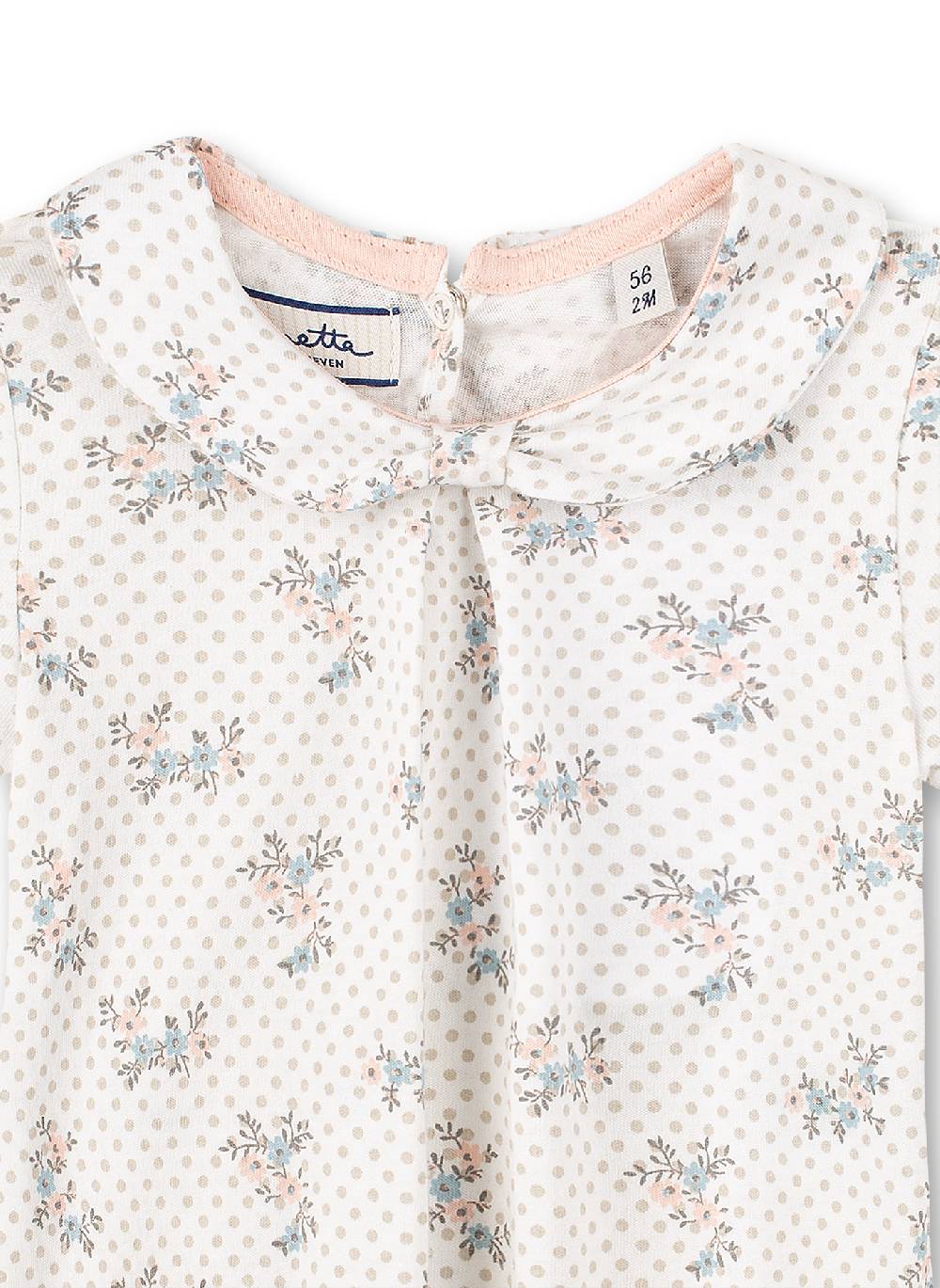 Sanetta Mädchen T-Shirt Off-White Dots-Allover Fluffy Duckling JETZT KAUFEN