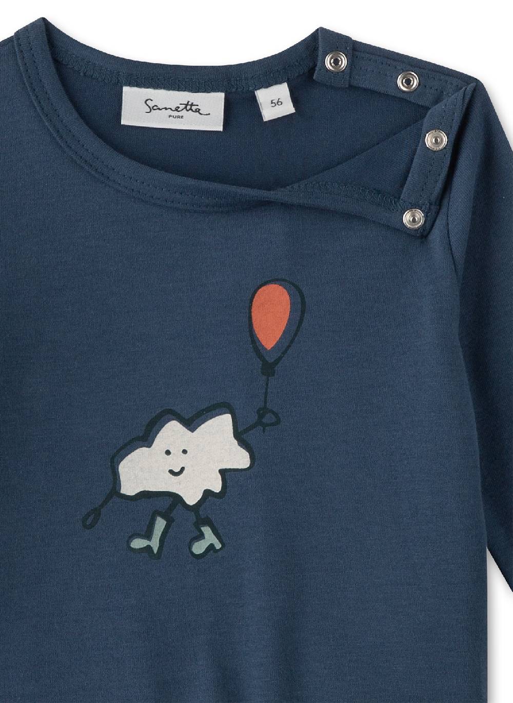 Sanetta Jungen-Langarmshirt Blau Kostenloser Versand international