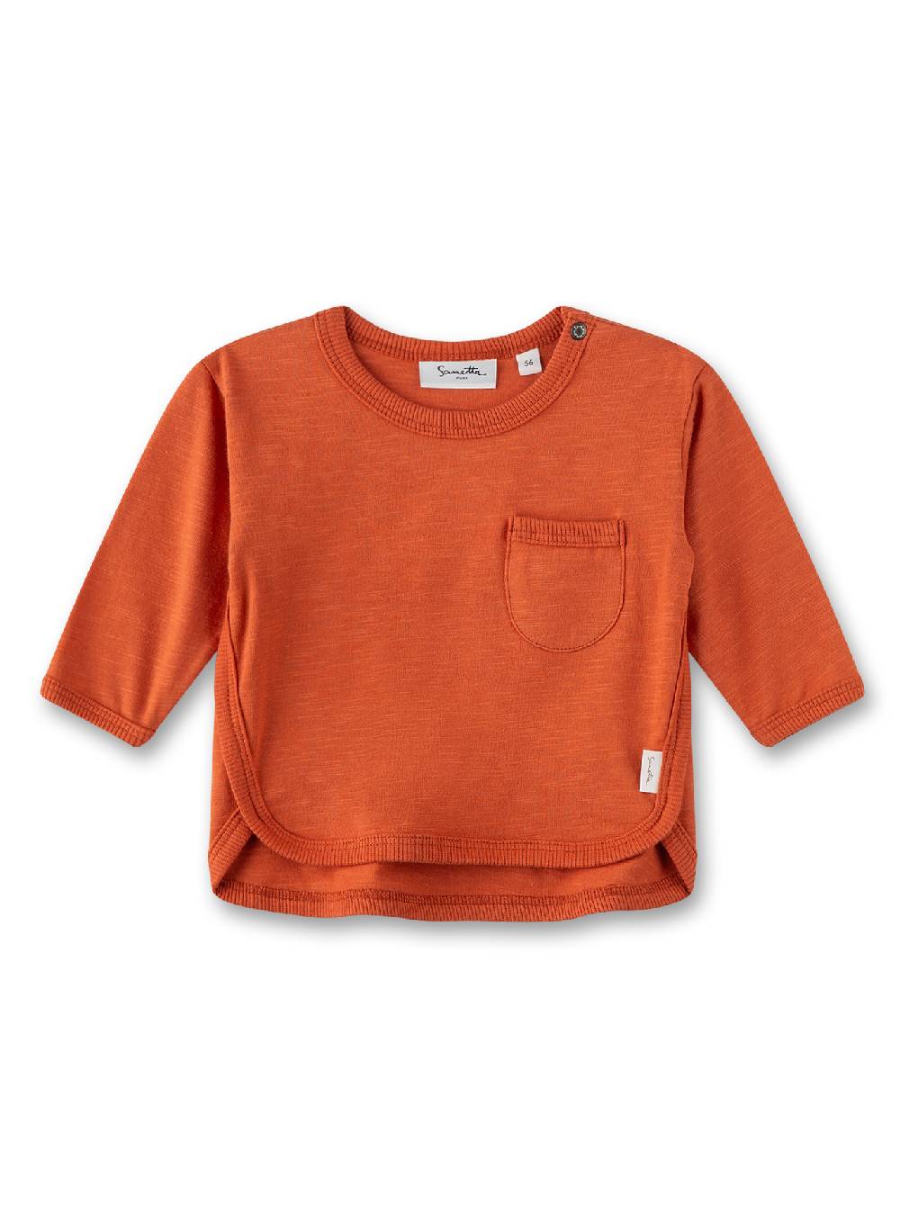 Sanetta Jungen-Langarmshirt Orange Fabrikladen