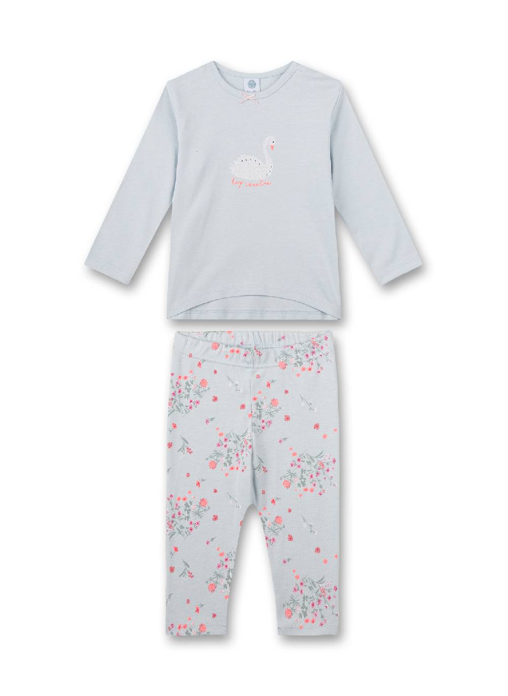 Sanetta Mädchen-Schlafanzug lang Blau Blitzangebot