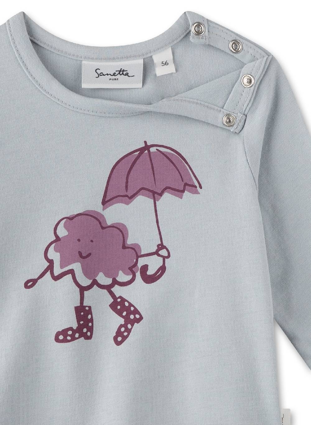 Sanetta Mädchen-Langarmshirt Blau Begrenztes Angebot