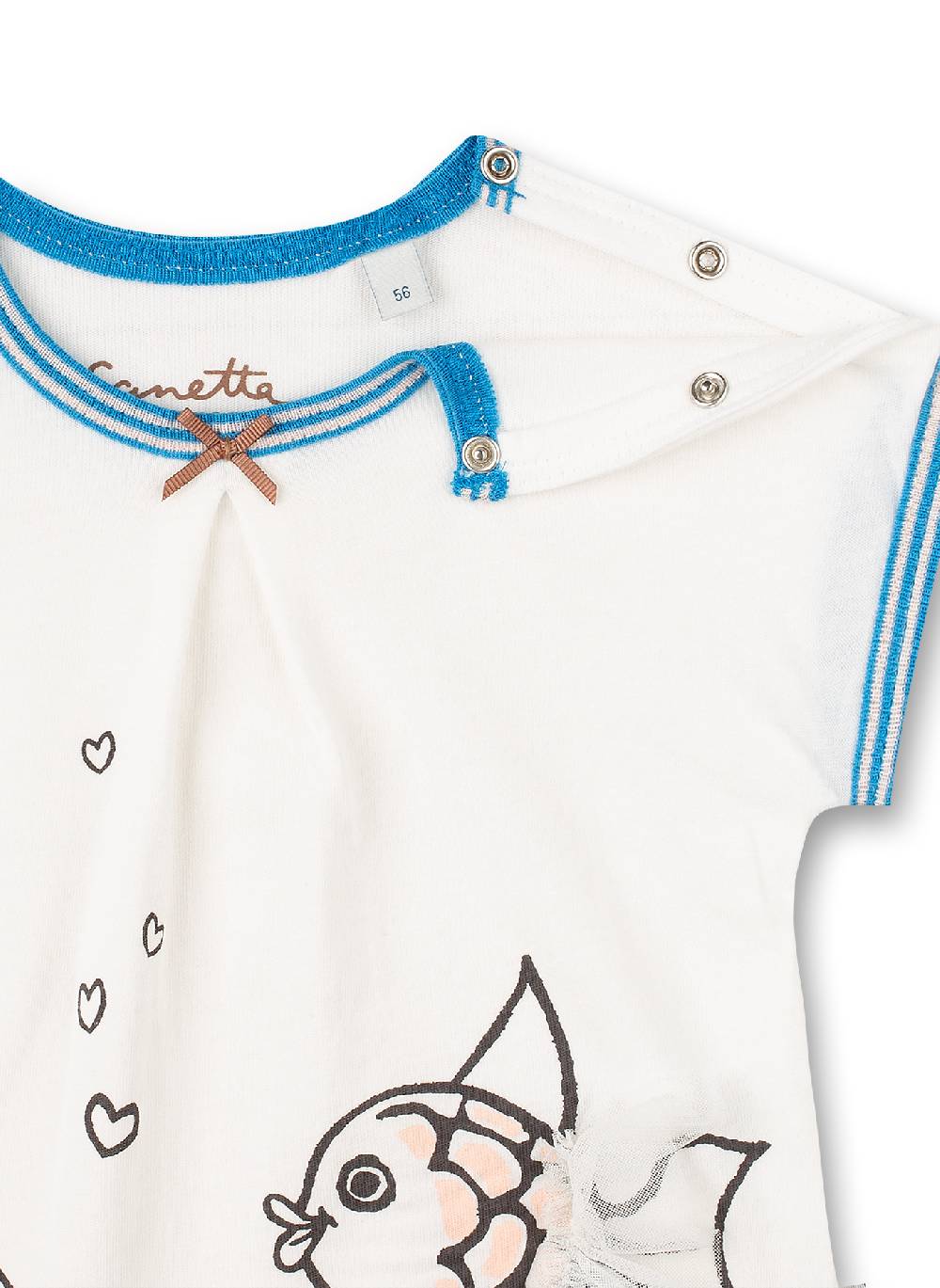 Sanetta Mädchen T-Shirt Off-White Water World Valentinstagsangebot