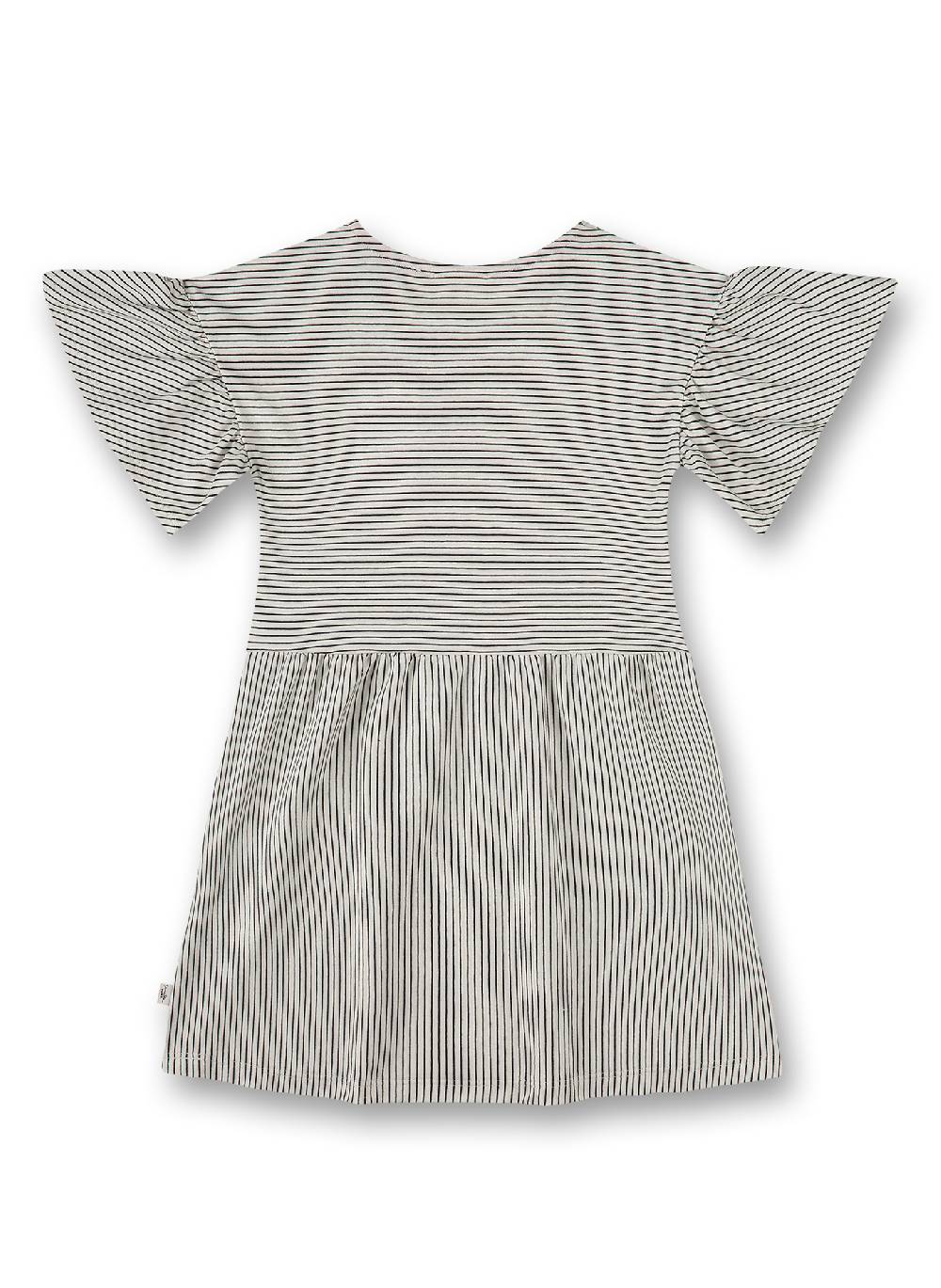 Sanetta Mädchen-Kleid Off-White Ringel Neueste Mode