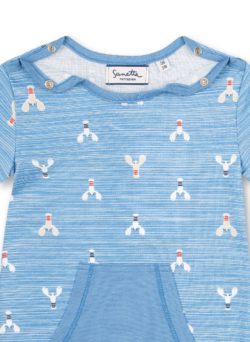 Sanetta Jungen-Overall Blau Little Lobster Große Rabatte