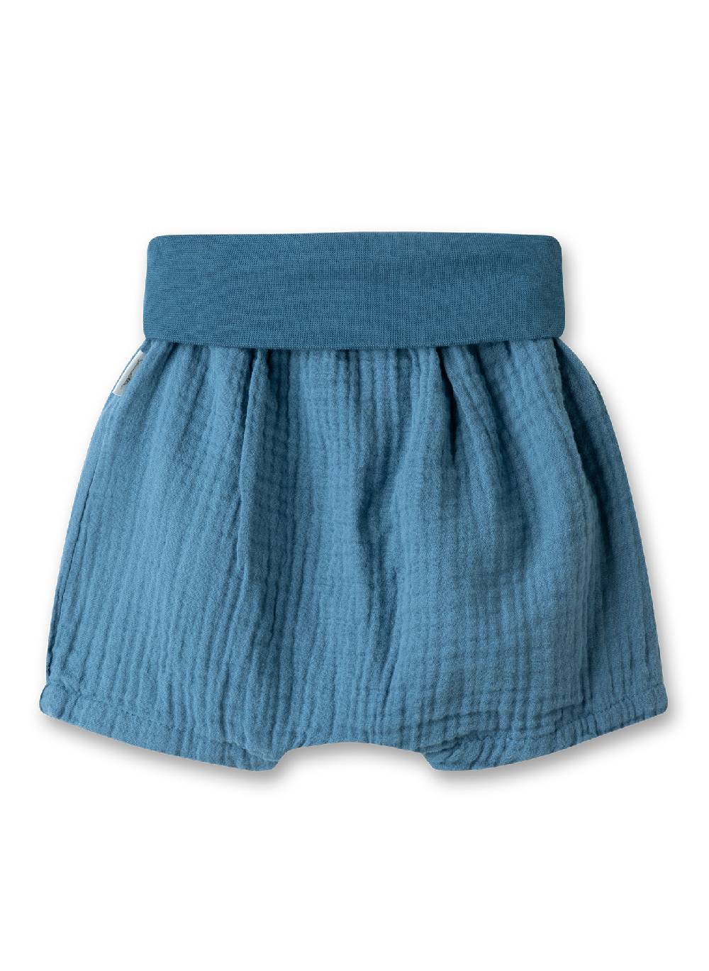 Sanetta Baby-Shorts Blau aus Musselin Letzter Tag
