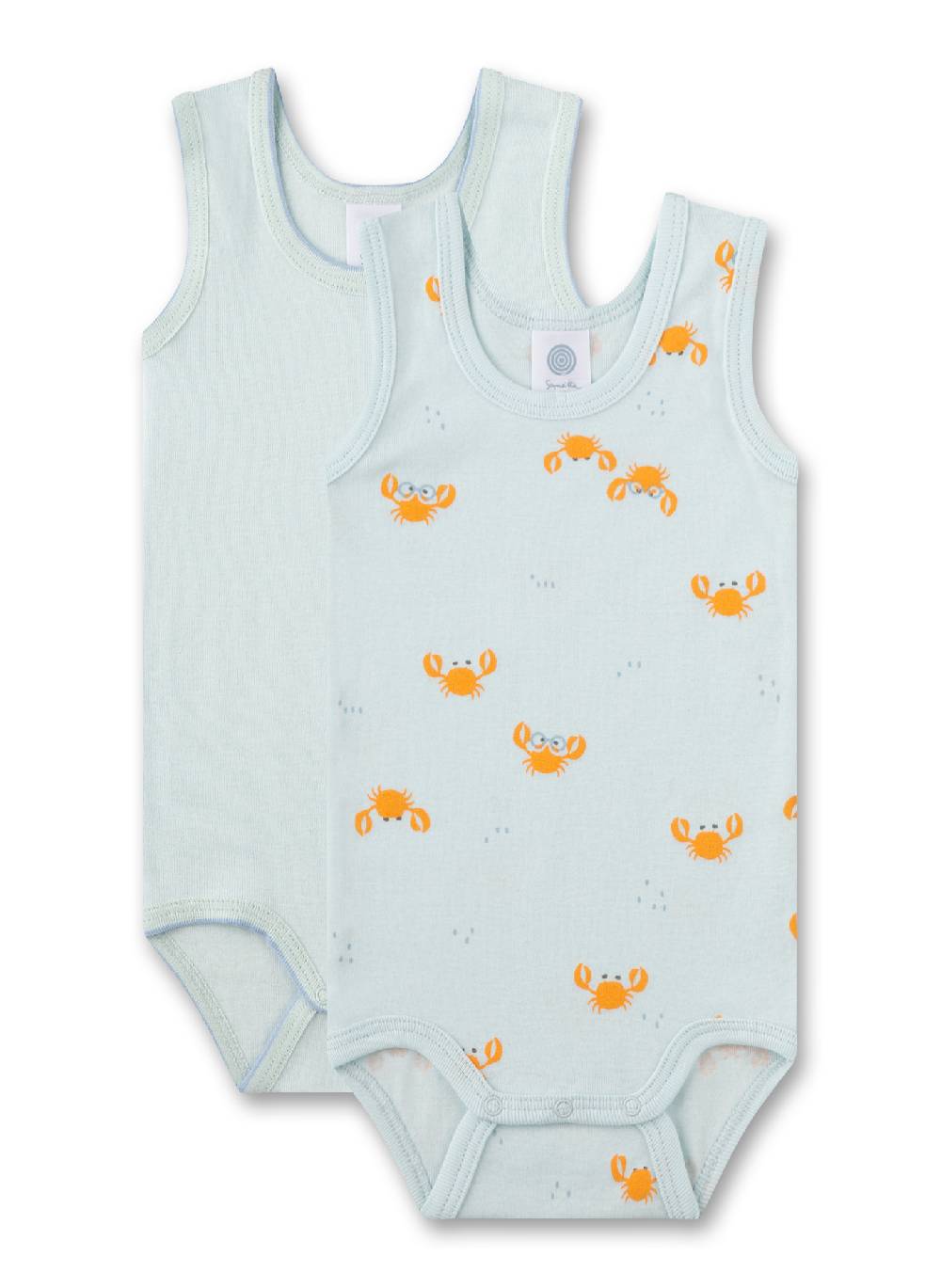 Sanetta Body ärmellos (Doppelpack) Hellblau