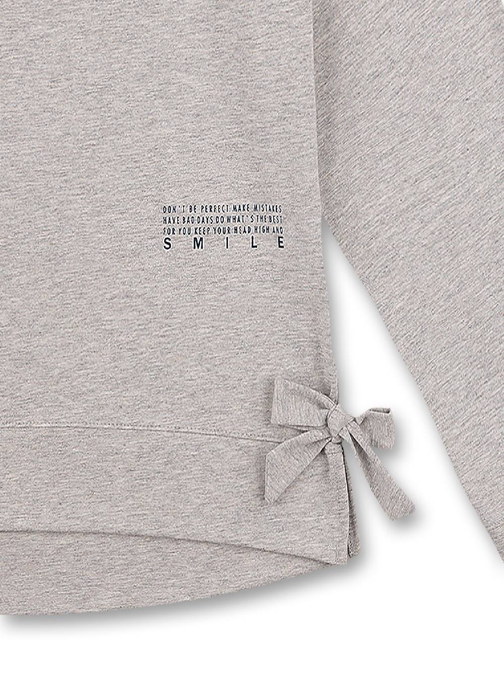 Sanetta Mädchen-Sweatshirt Graumelange Athleisure Workout Saisonschlussverkauf