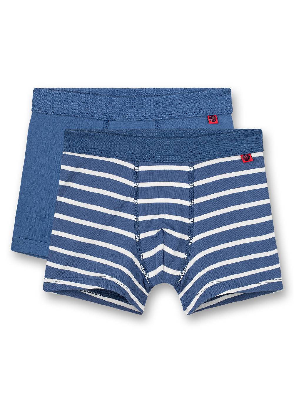 Sanetta Jungen-Shorts (Doppelpack) Blau und Blau Ringel Zeitlich begrenztes Angebot