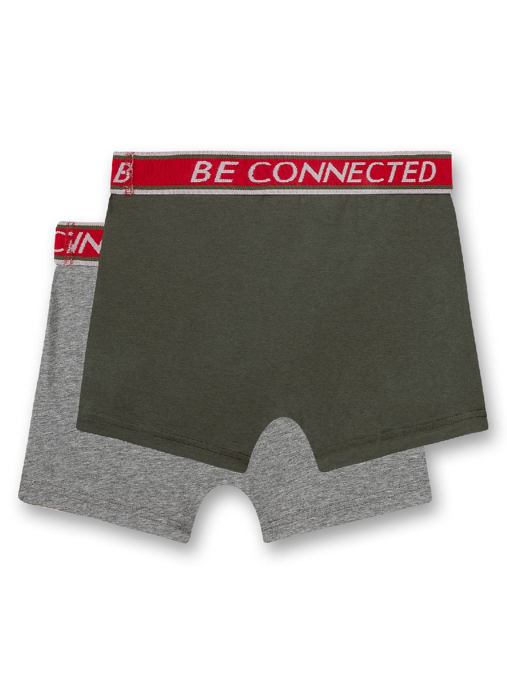 Sanetta Jungen-Shorts (Doppelpack) Graumelange und Khaki Räumungsverkauf