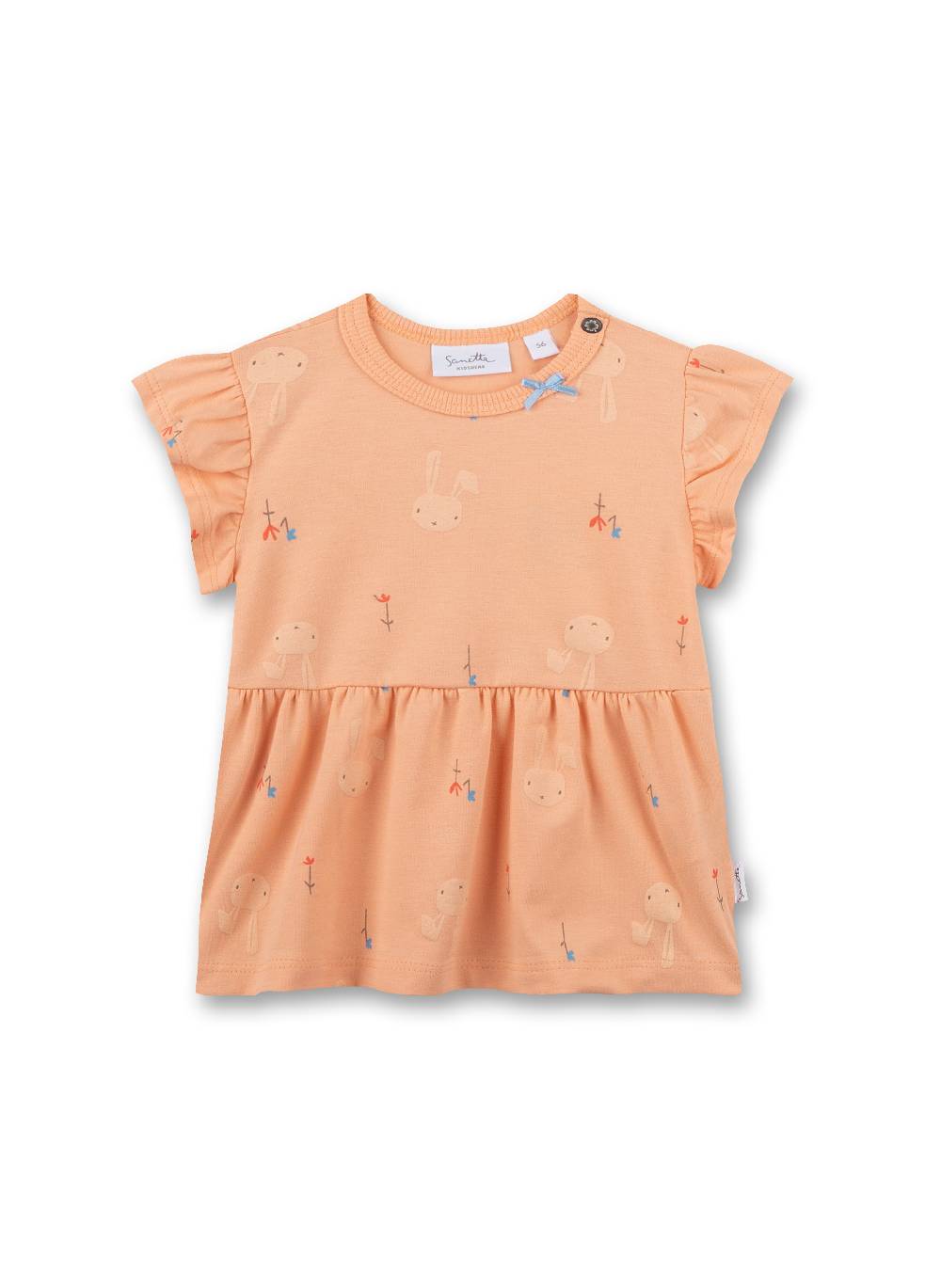 Sanetta Mädchen-Kleid Orange Vierteljährliche Förderung