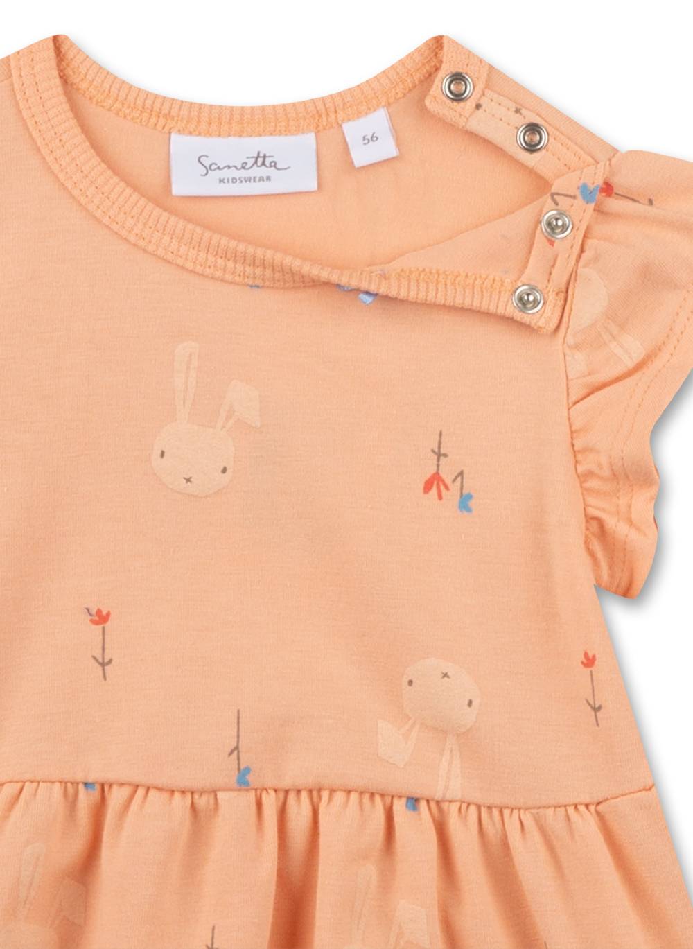 Sanetta Mädchen-Kleid Orange Vierteljährliche Förderung