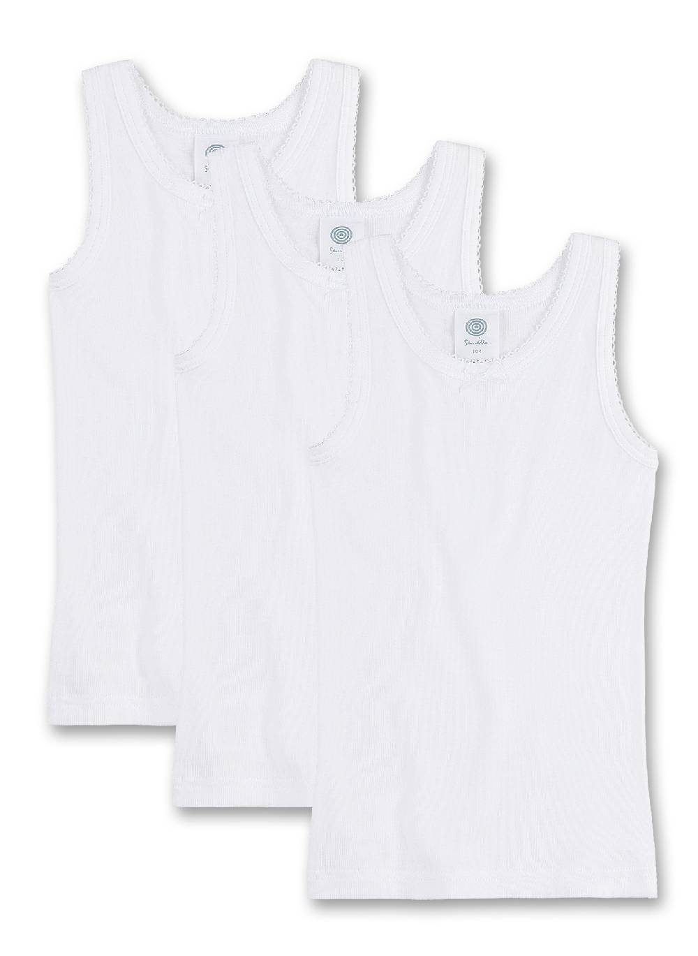 Sanetta Mädchen-Unterhemd (Dreierpack) Cyber Monday