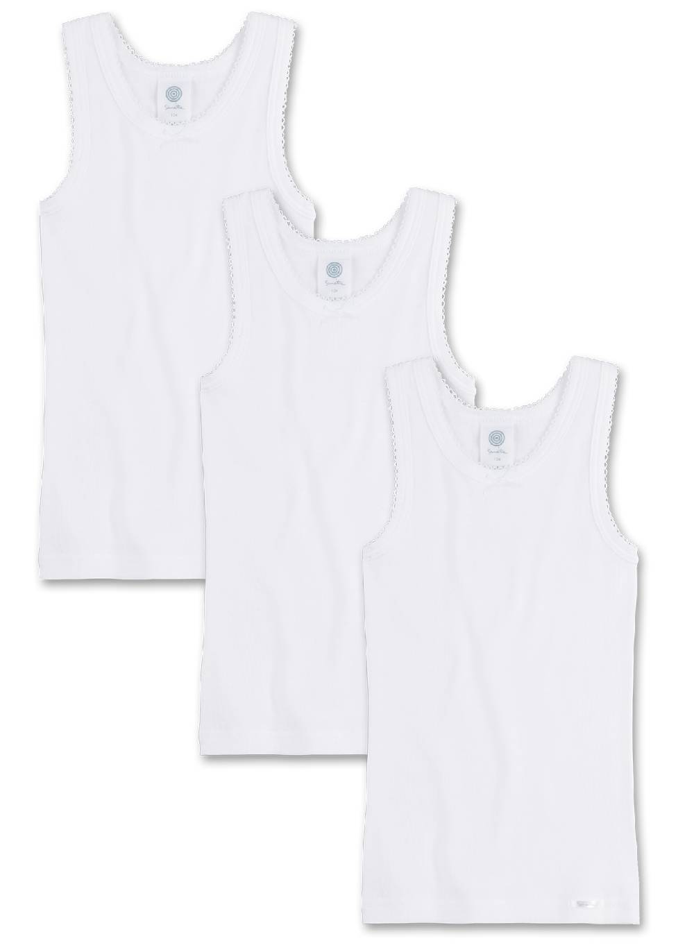Sanetta Mädchen-Unterhemd (Dreierpack) Cyber Monday