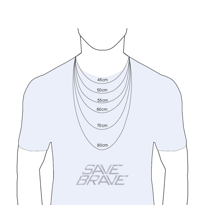 Save Brave Ankerkette Dan mit Anhänger Kreuz Exklusive Angebote