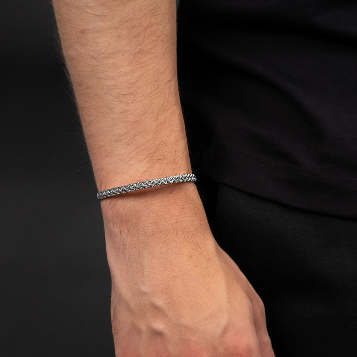 Save Brave Armreif Weave mit glänzendes Webmuster JETZT KAUFEN
