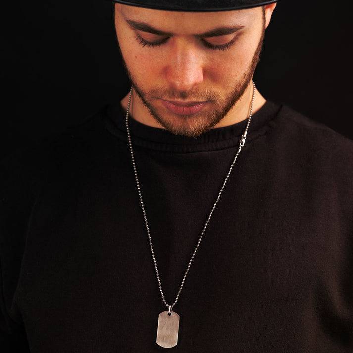 Save Brave Kugelkette Robert mit Dog Tag Anhänger 50% Rabatt mit kostenlosem Versand
