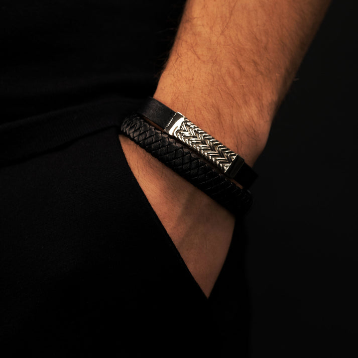 Save Brave Geflochtenes Lederarmband Harry Im Verkauf
