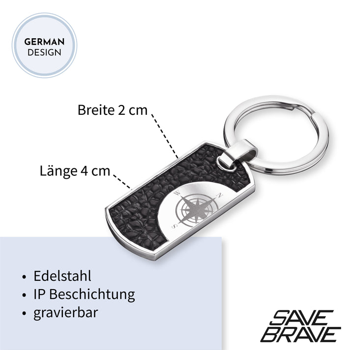 Save Brave Schlüsselanhänger aus Edelstahl Muttertagsangebot