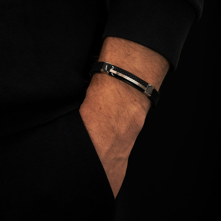 Save Brave Armband Xray aus Kautschuk & Edelstahl Heißer Verkauf