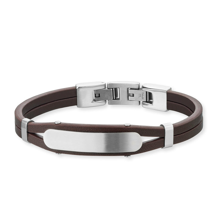 Save Brave Lederarmband Dexter mit Edelstahl VIP-Rabatte