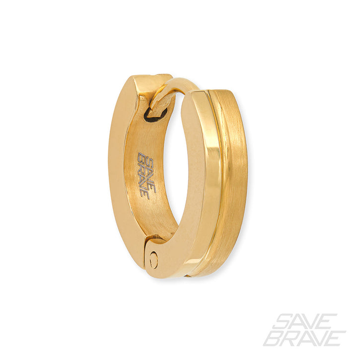 Save Brave Ohrringe India aus Edelstahl - schwarz & gold Neueste Stile