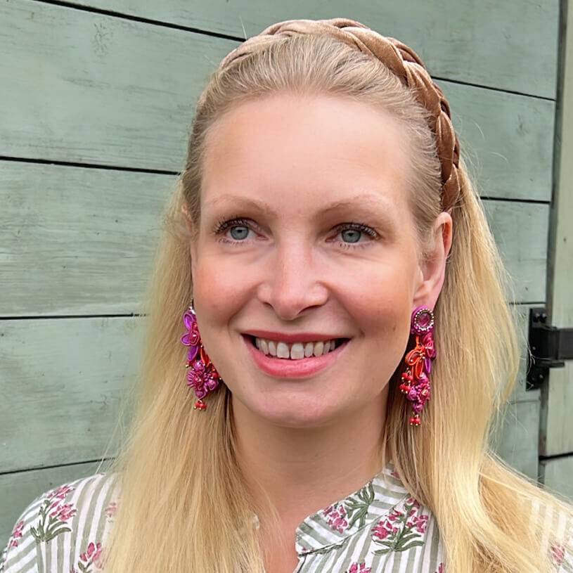 SchwesterSchwester Große Soutache-Ohrringe in Pink, Orange und Violett Rabatte dieses Monats