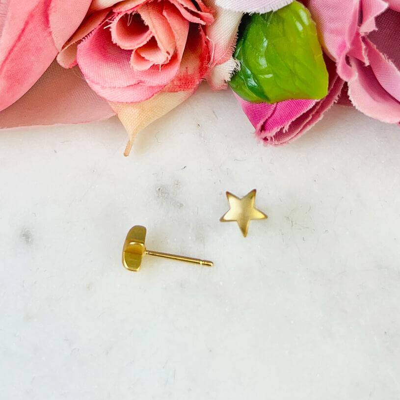 SchwesterSchwester Vergoldete Ohrstecker in Sternform Valentinstagsangebot