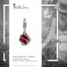 Silberdream SilberDream Charm Zirkonia Kugel rot Armband Anhänger FC200R Auslauf