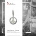 Silberdream SilberDream 925 Silber Charm Peace Armband Anhänger FC249W Limitierter Zeitrabatt