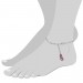 Silberdream SilberDream 25,5cm Fußkette Flipflop rosa 925er Silber SDF022A Osterangebot