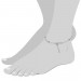 Silberdream SilberDream 28cm Fußkette Kugel 925 Silber SDF007 Neueste Mode