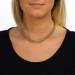 Silberdream SilberDream Collier Kette Geflecht vergoldet Damen ca. 45cm SDK22045Y Sonderangebote