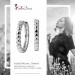 Silberdream SilberDream Creole Dots 2,1cm 925 Sterling Silber Damen Ohrringe SDO4433J zollfrei