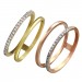 Silberdream GoldDream Gold Doppel Ring Zirkonia weiß Gr.58 333er Gelbgold GDR505Y58 Black Friday