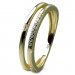 Silberdream GoldDream Gold Ring Double Gr.58 Zirkonia weiß 333er Gelbgold GDR537Y58