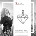 Silberdream SilberDream Kettenanhänger Diamant Form Anhänger für Damen 925er Silber SDH8200J Große Rabatte
